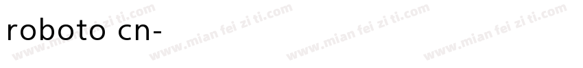 roboto cn字体转换